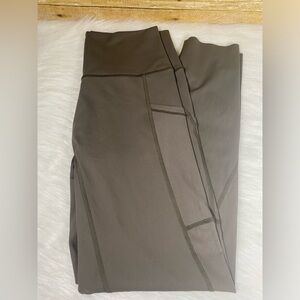 Aerie Offline Goals 7/8 Leggings Brown High Rise Size L